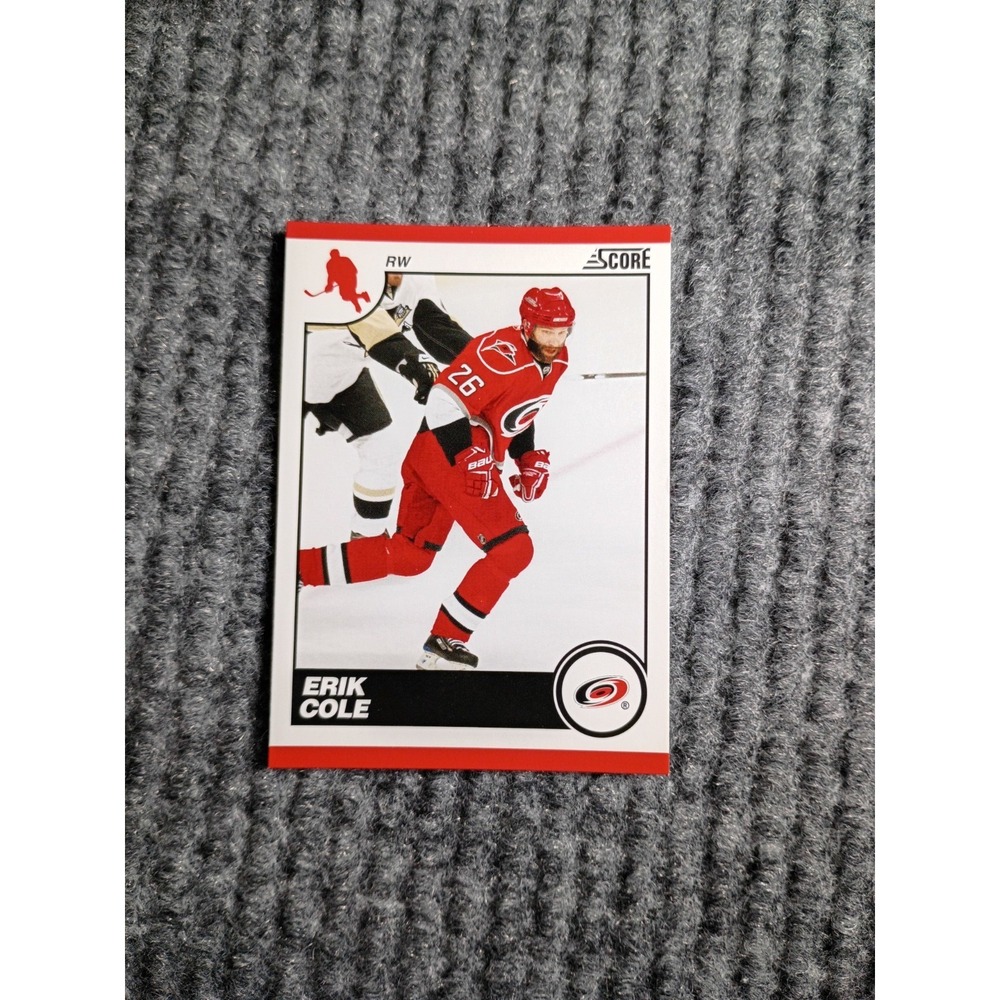 Score 2010 Carolina Hurricanes Erik Cole Hockey Card #113